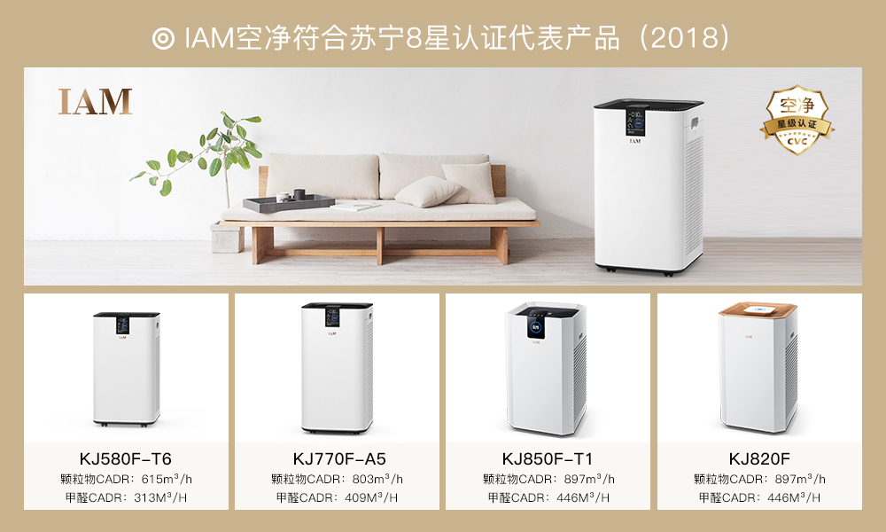 IAM全系產(chǎn)品榮膺蘇寧“八星空凈”，“智控醛局”引領(lǐng)行業(yè)未來